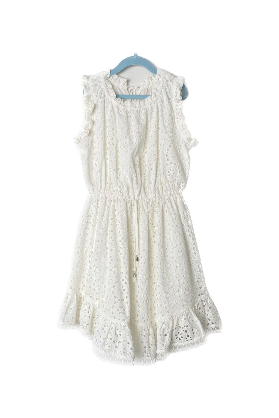 image 1 Детское платье ришелье белого цвета