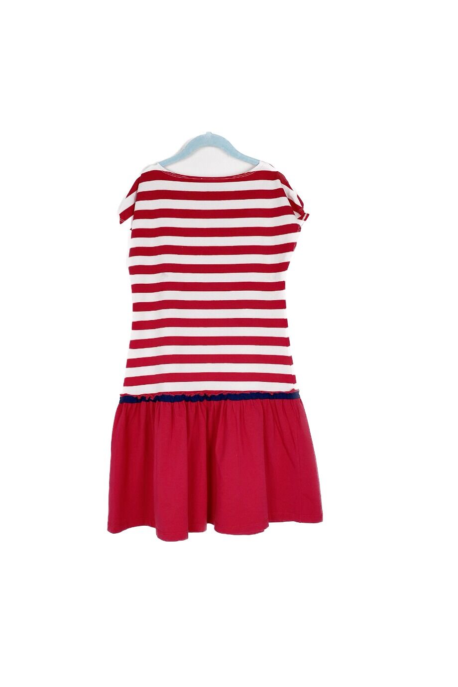 image 2 Детское платье красного цвета в полоску