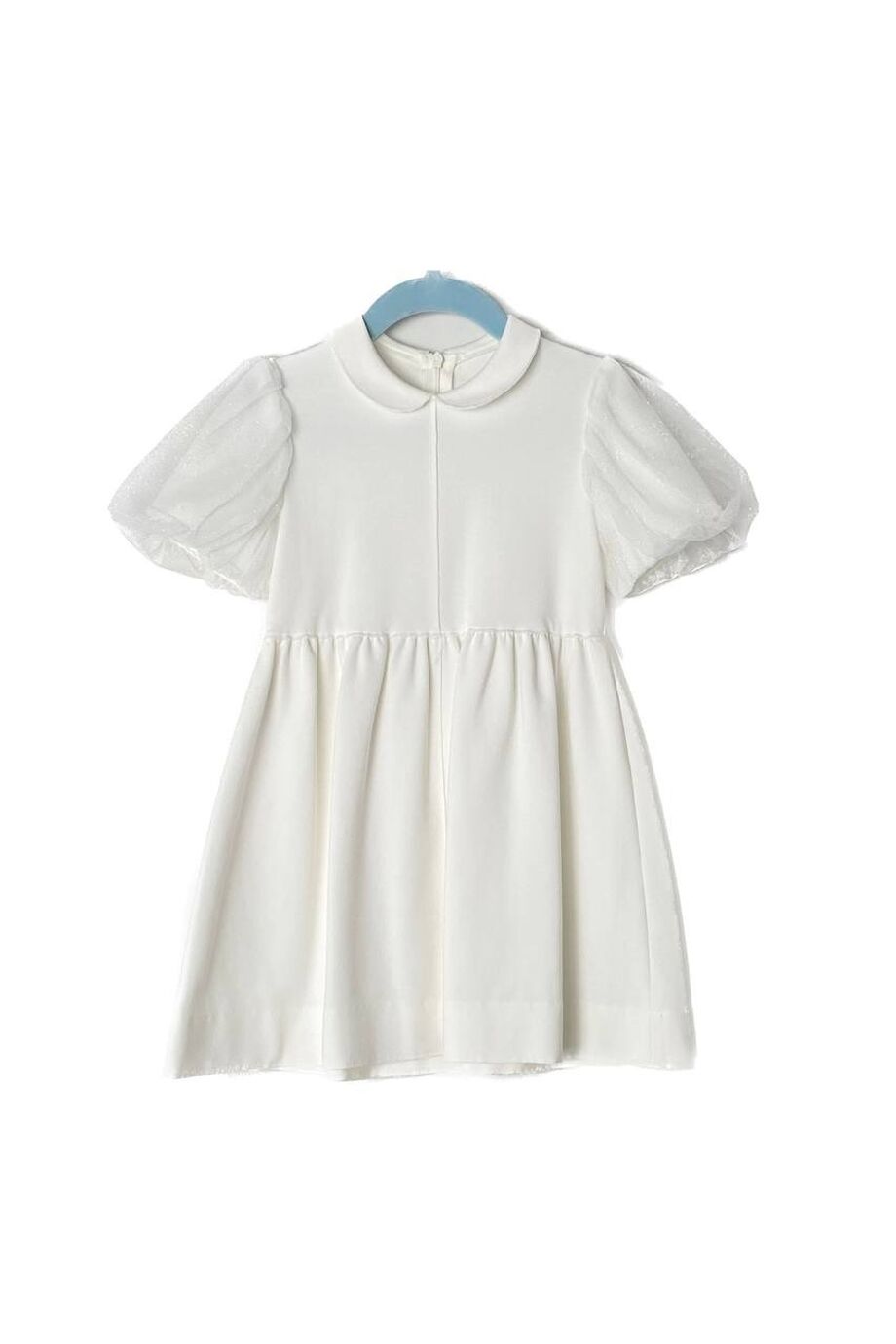 image 1 Детское платье белого цвета с объемными рукавами