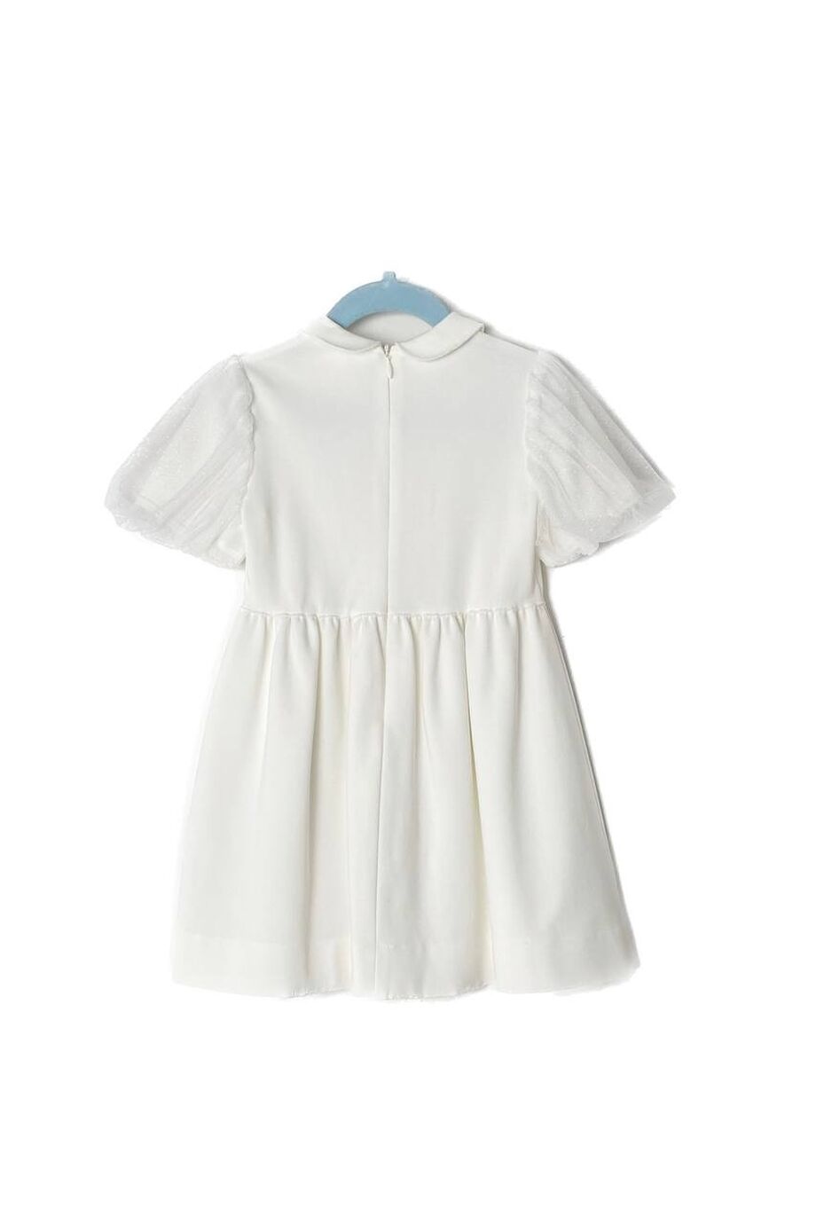 image 2 Детское платье белого цвета с объемными рукавами