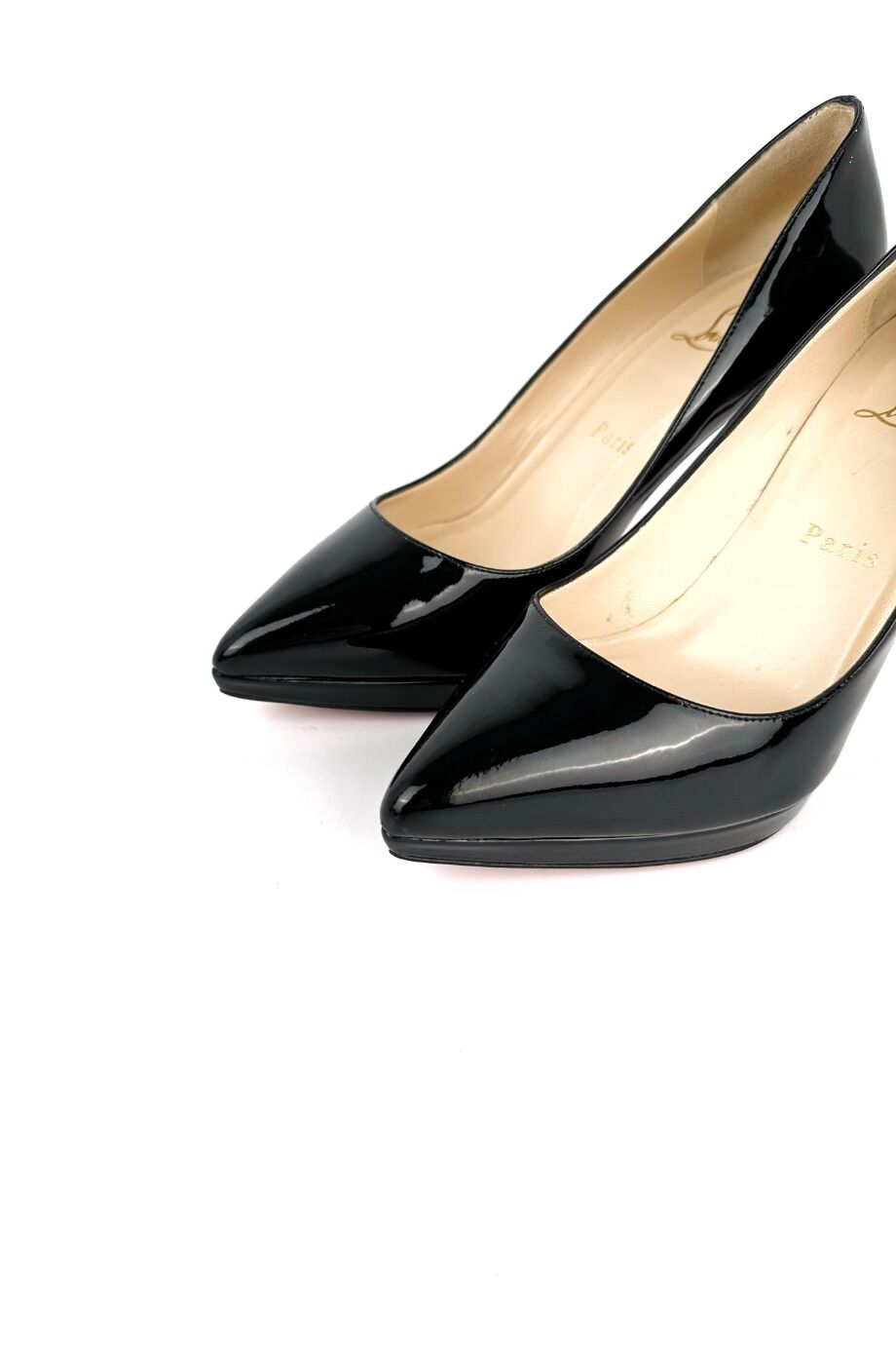 image 3 Лаковые туфли черного цвета с подносочной платформой