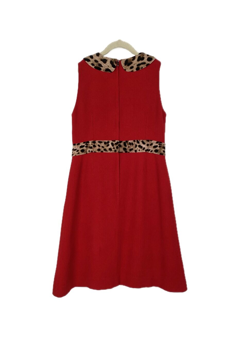 image 2 Детское платье красного цвета с леопардовым декором