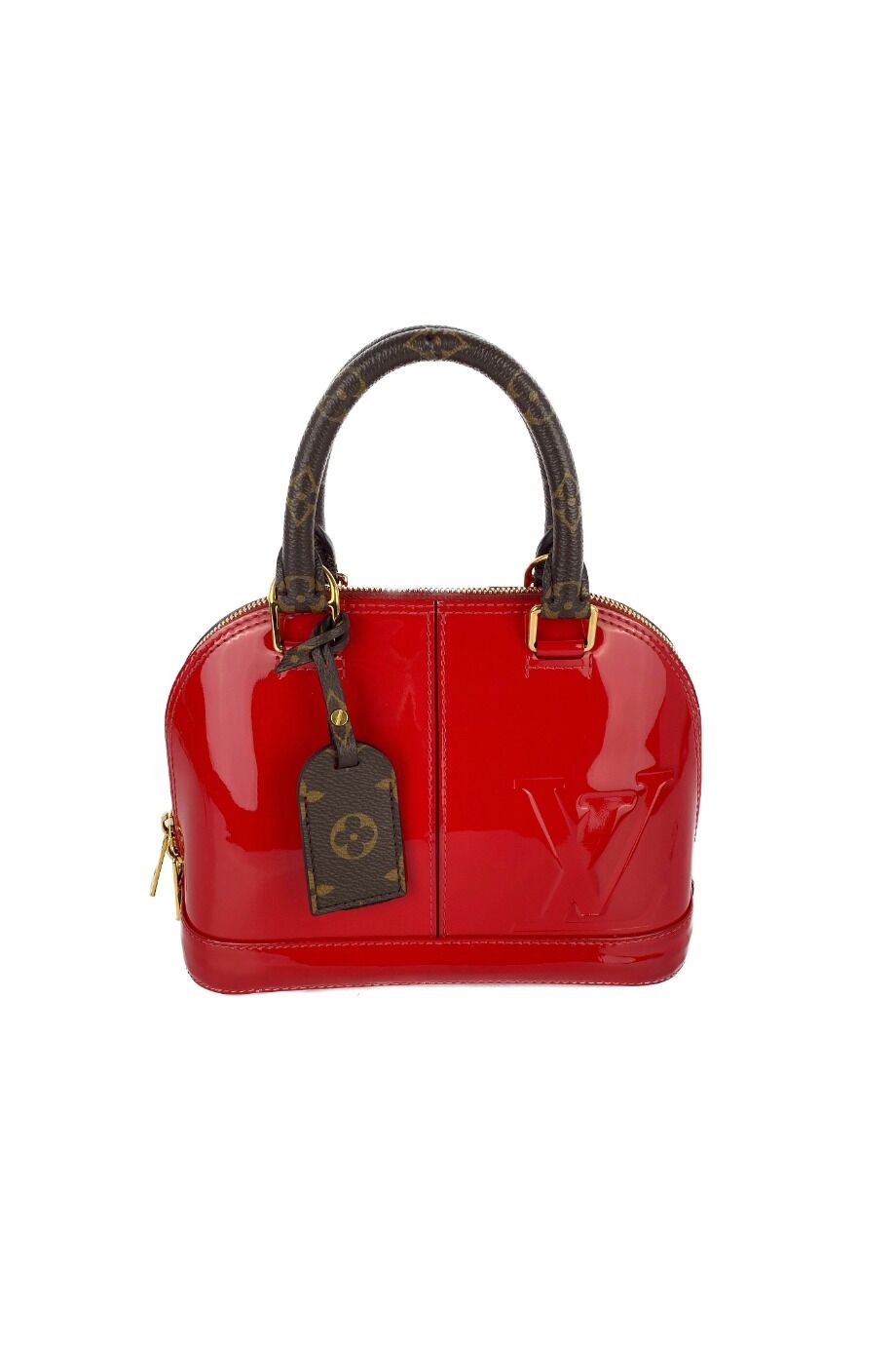 image 5 Комбинированная сумка Alma красного цвета