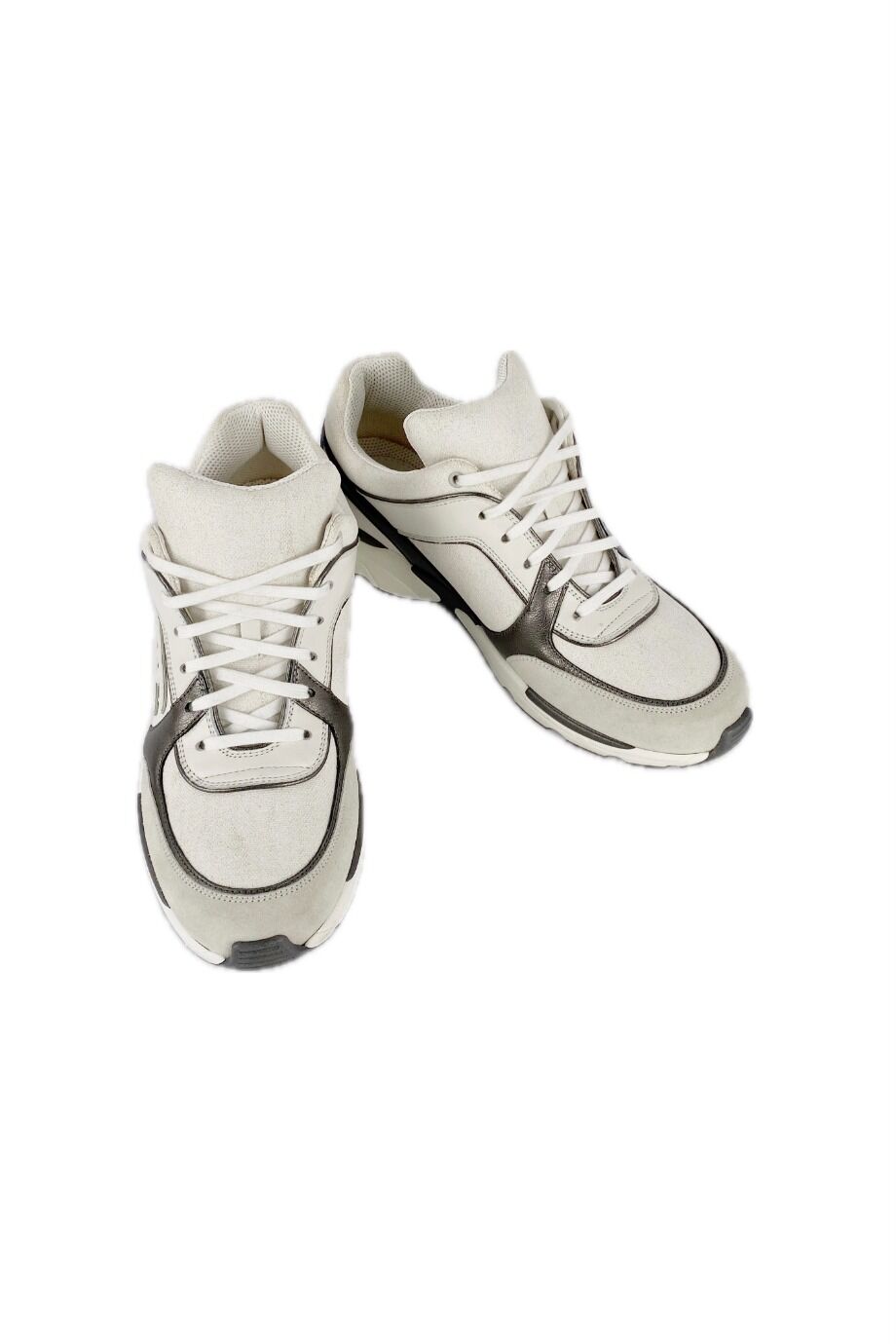 image 2 Комбинированные  кроссовки белого цвета
