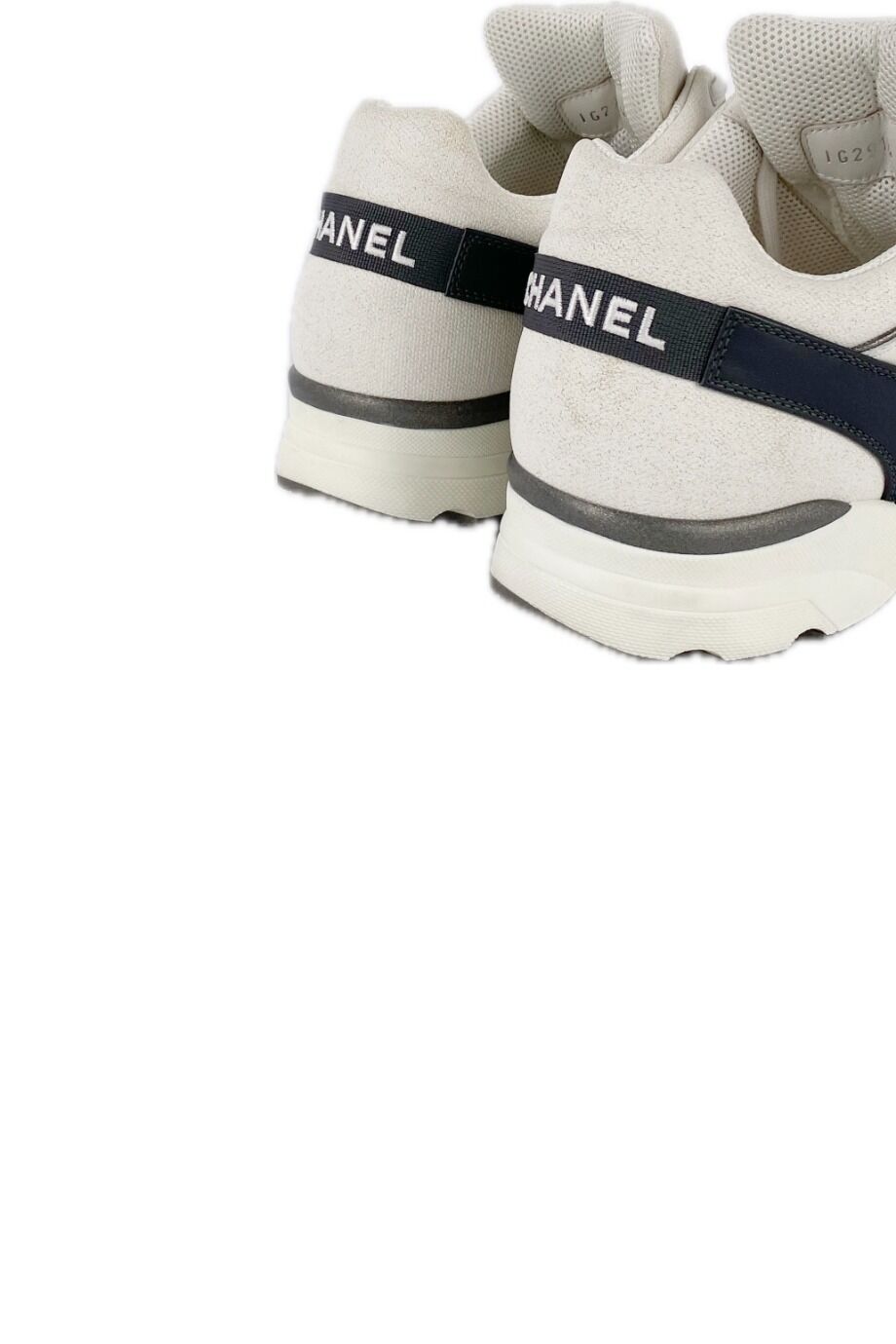 image 4 Комбинированные  кроссовки белого цвета