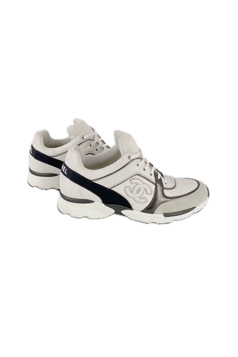 image 5 Комбинированные  кроссовки белого цвета