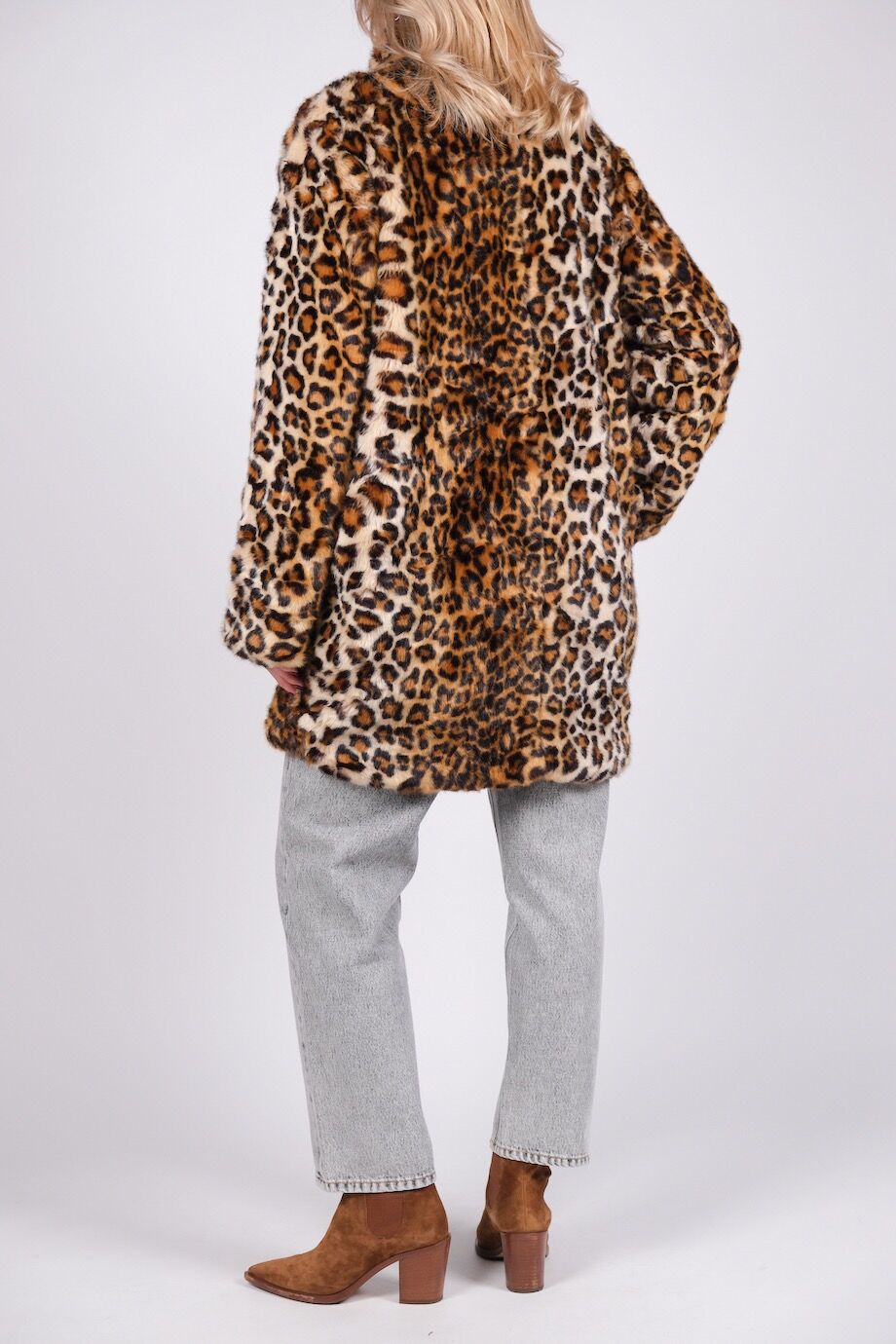 image 3 Меховое пальто леопардовой расцветки