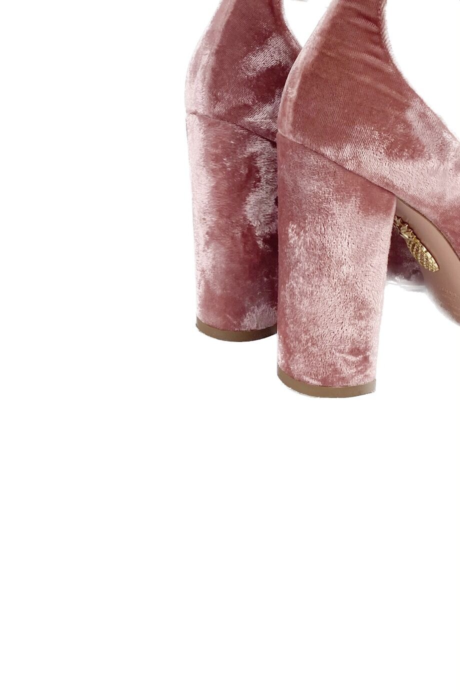 image 4 Туфли из велюра розового цвета