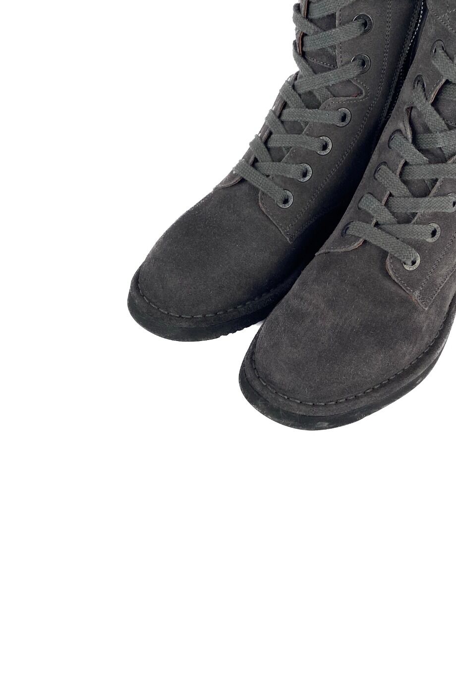 image 3 Замшевые ботинки серого цвета