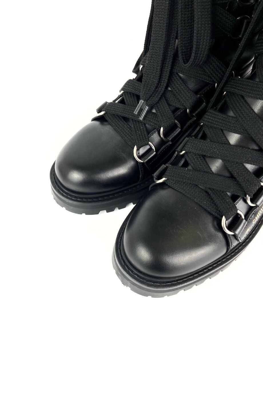 image 3 Ботфорты черного цвета на шнуровке