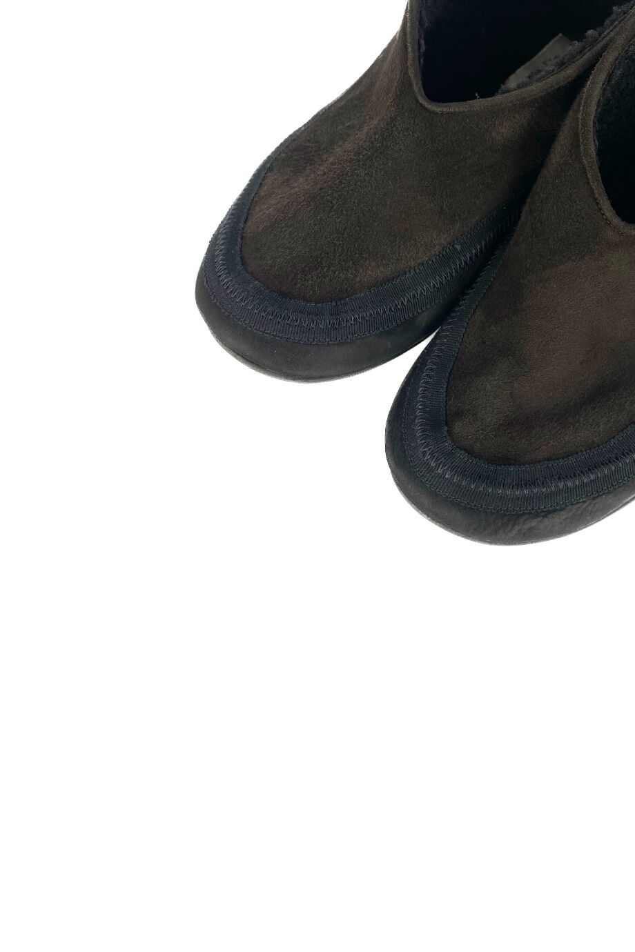 image 3 Замшевые ботинки коричневого цвета на меху