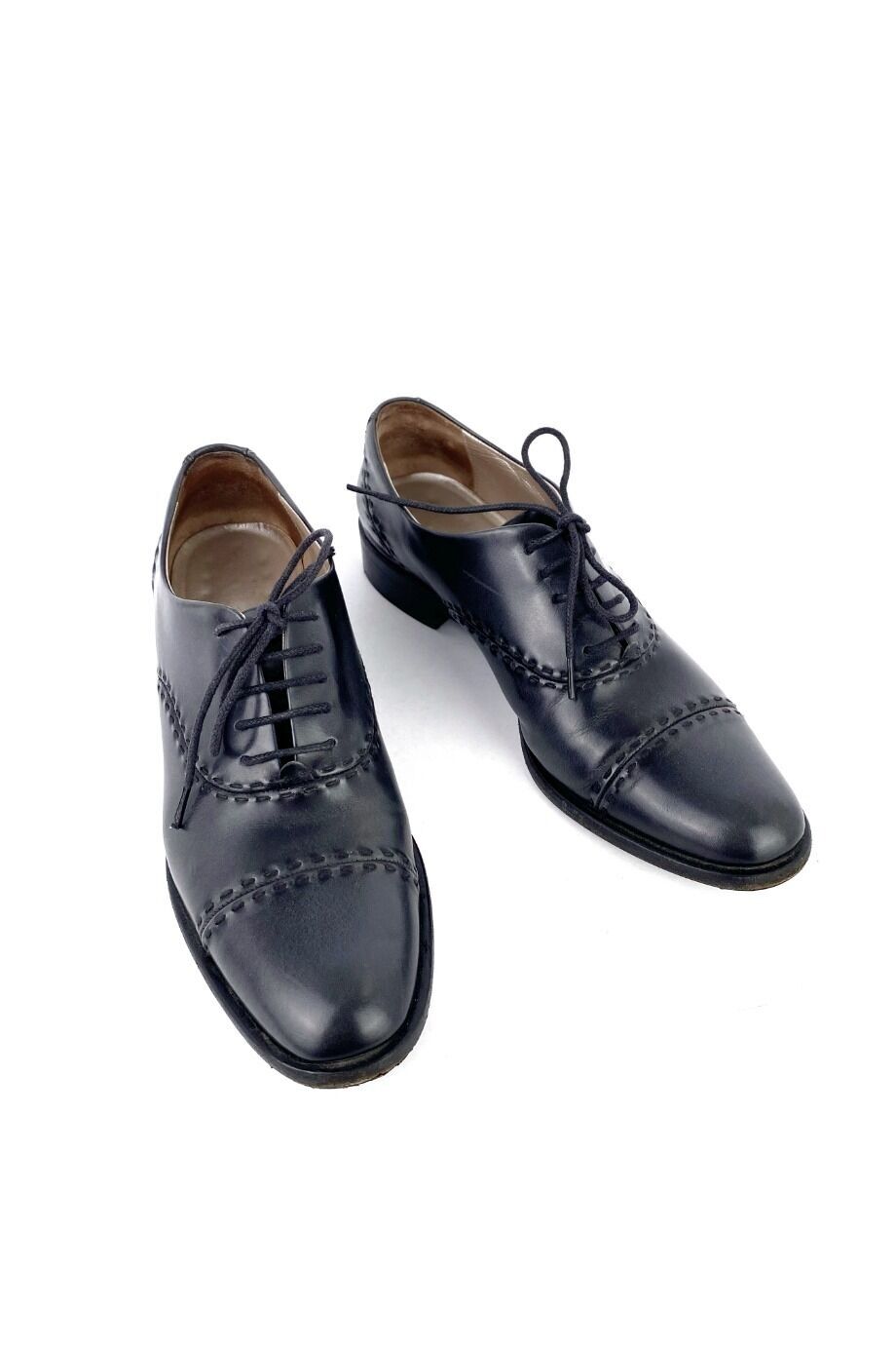 image 3 Ботинки серого цвета с декоративной прострочкой