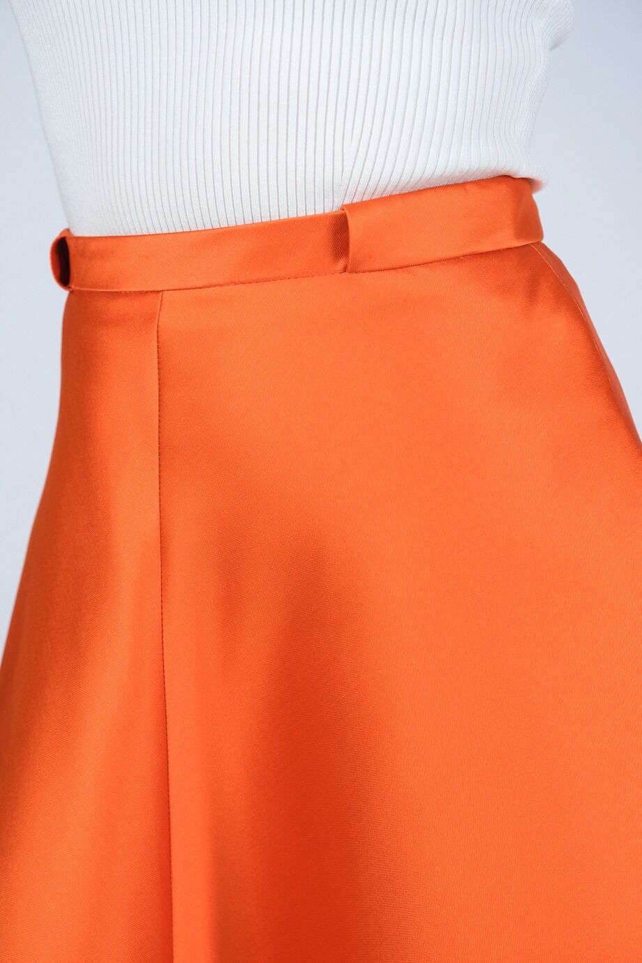 image 5 Сатиновая юбка оранжевого цвета