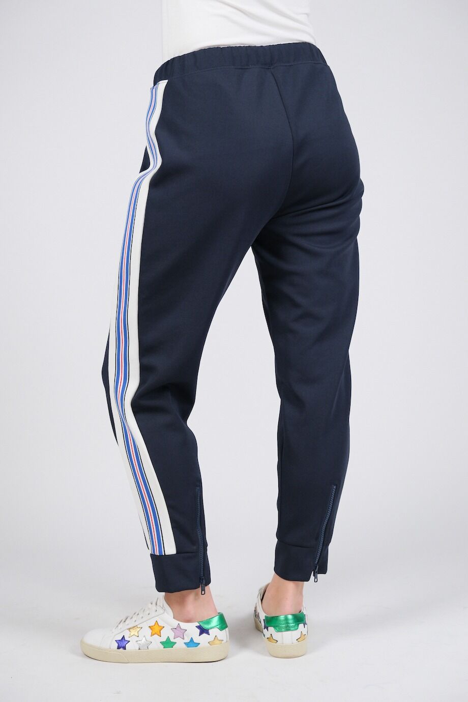 image 4 Спортивные брюки синего цвета с лампасами