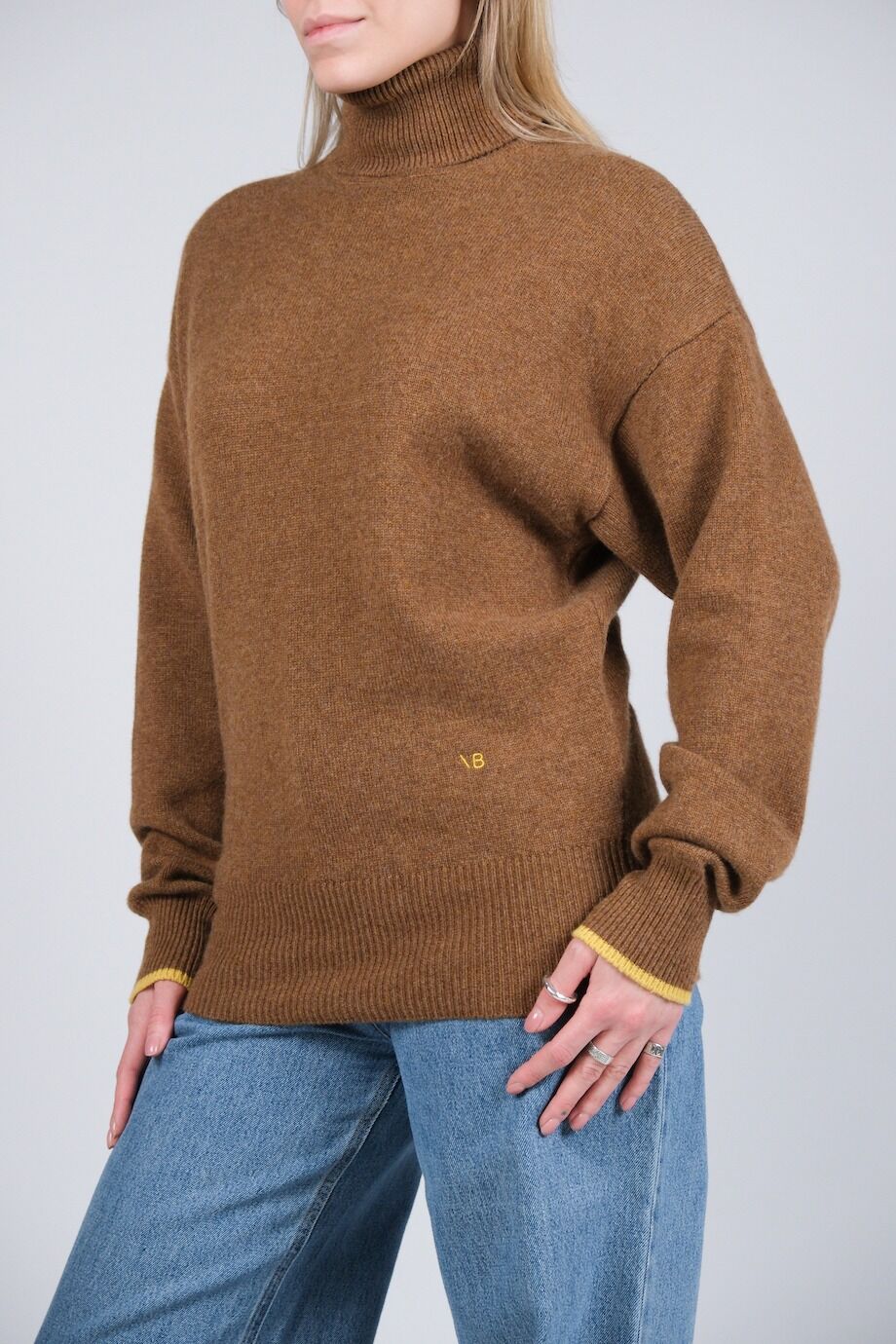 image 2 Кашемировый свитер карамельного цвета