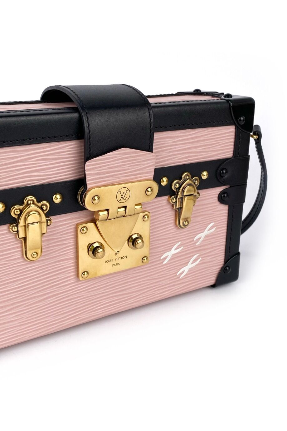 image 3 Сумка Petite Malle Bag розового цвета с чёрным кантом