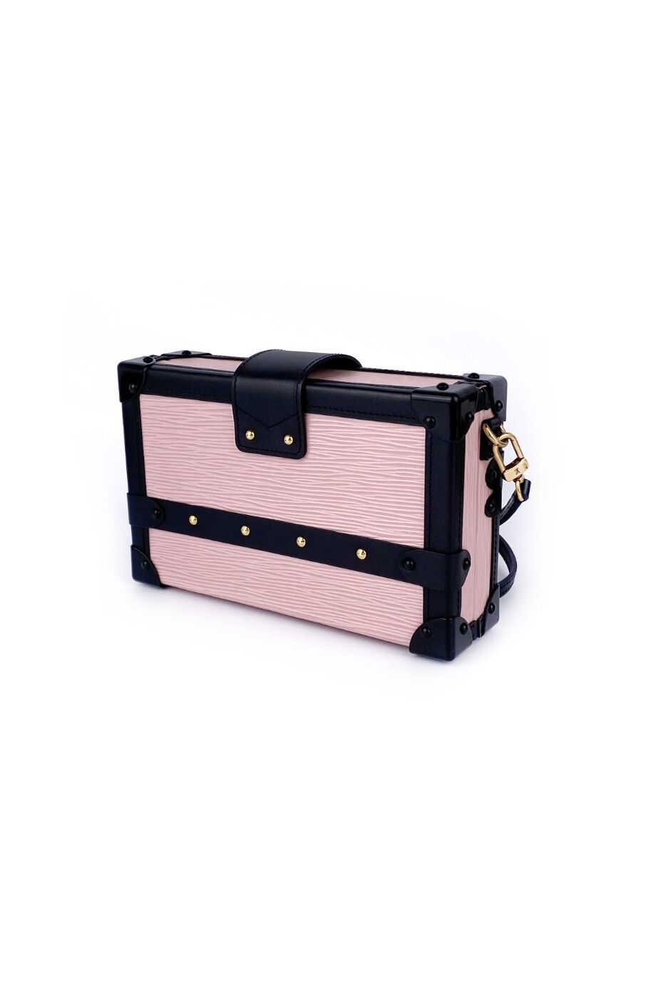 image 4 Сумка Petite Malle Bag розового цвета с чёрным кантом