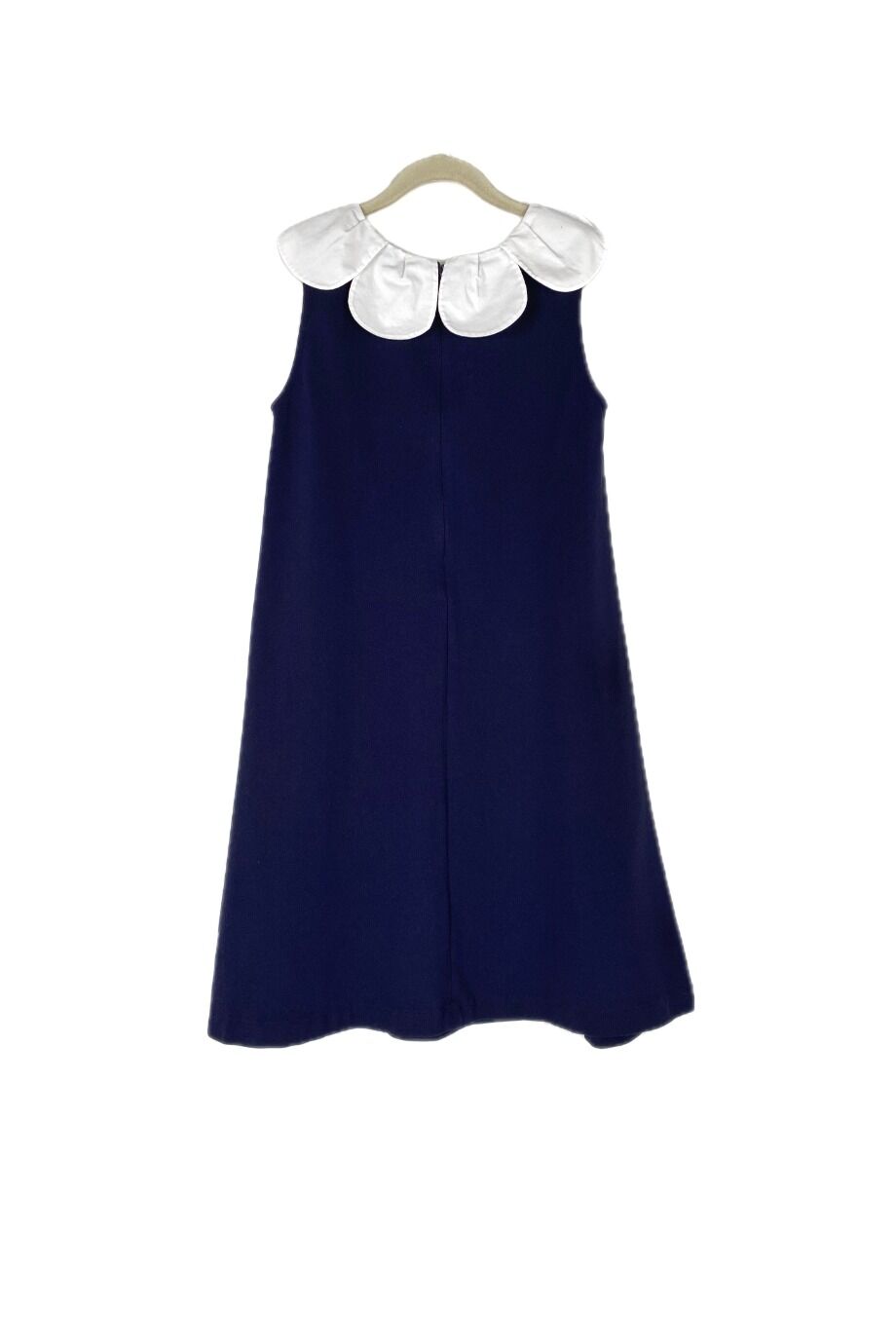 image 2 Детское платье темно-синего цвета с белым воротником