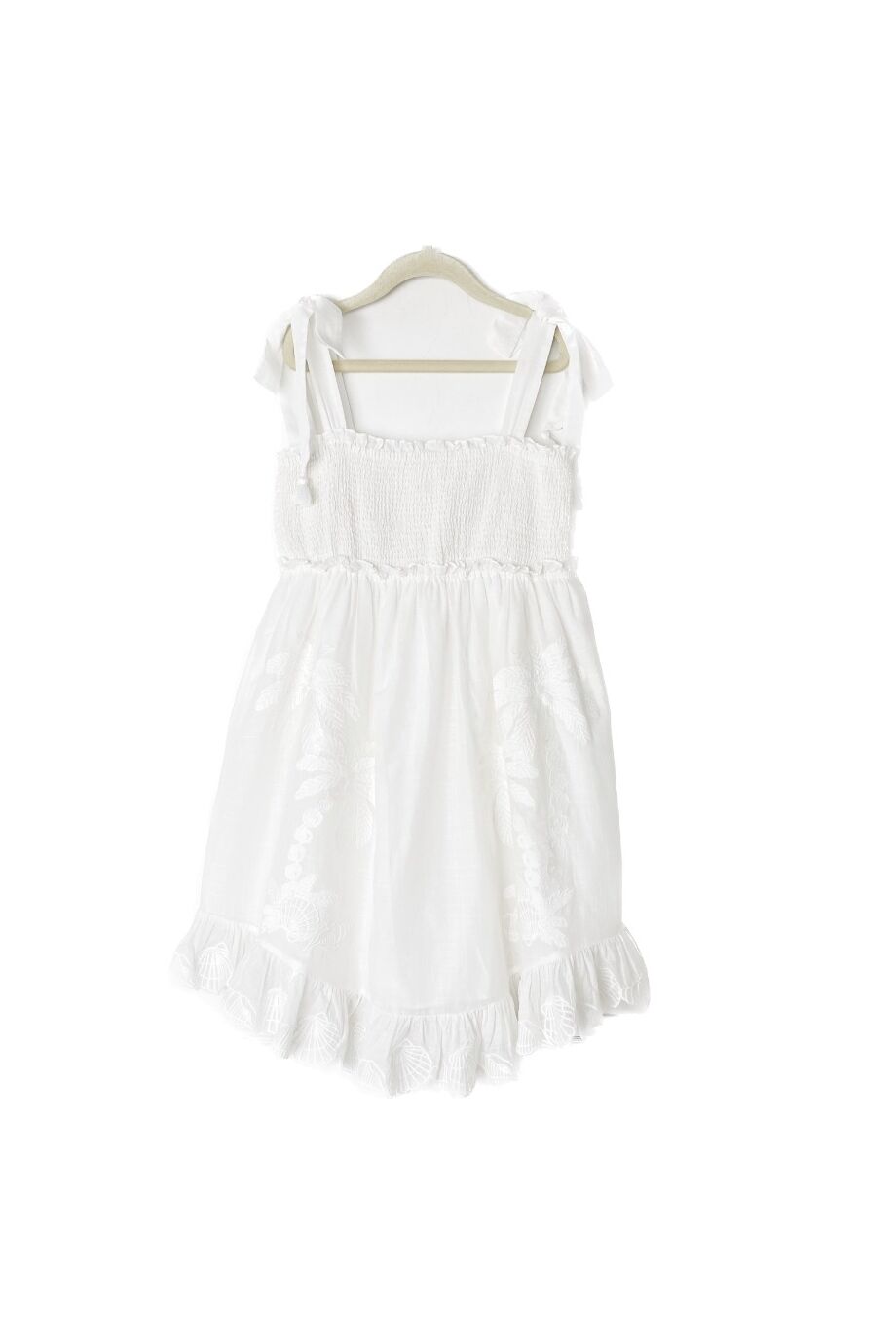 image 1 Детское платье белого цвета с вышивкой