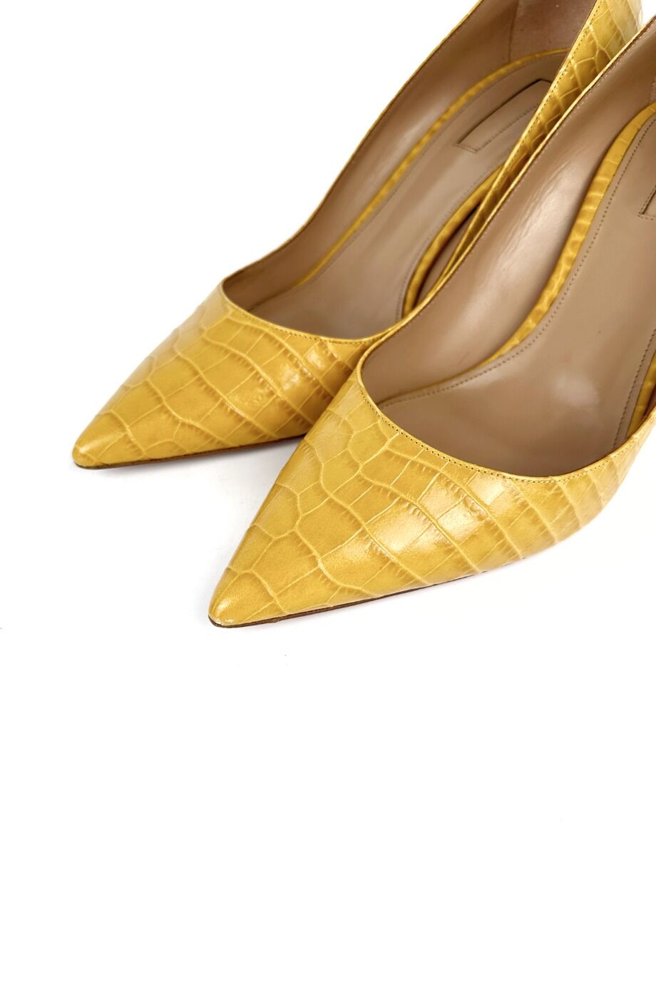 image 3 Туфли желтого цвета на невысоком каблуке