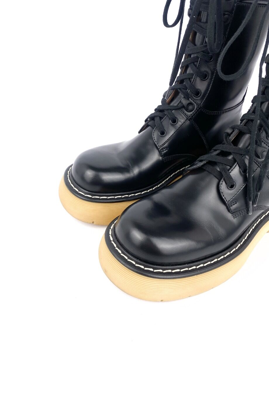 image 3 Высокие ботинки черного цвета на шнуровке