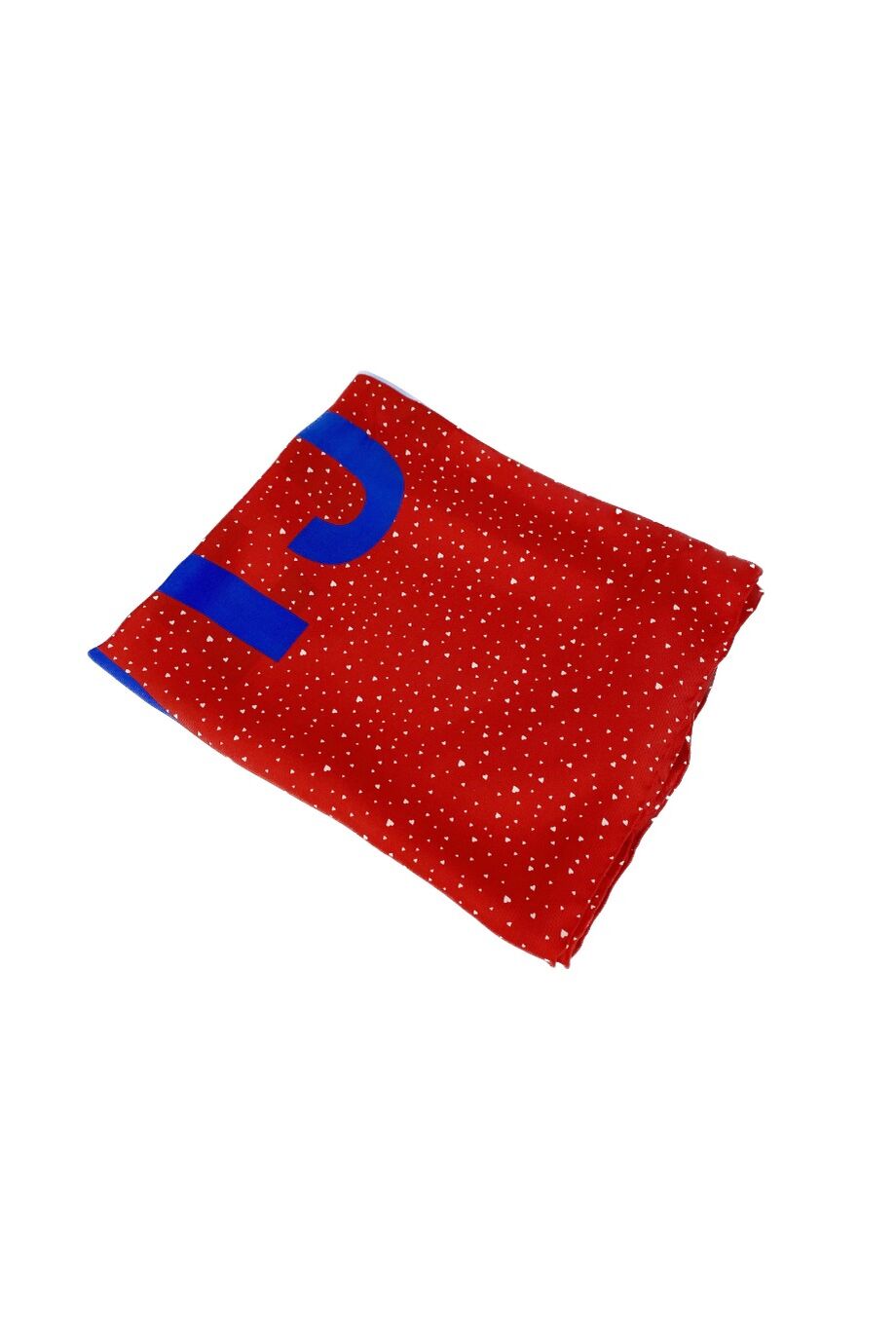 image 1 Шелковый платок красного цвета