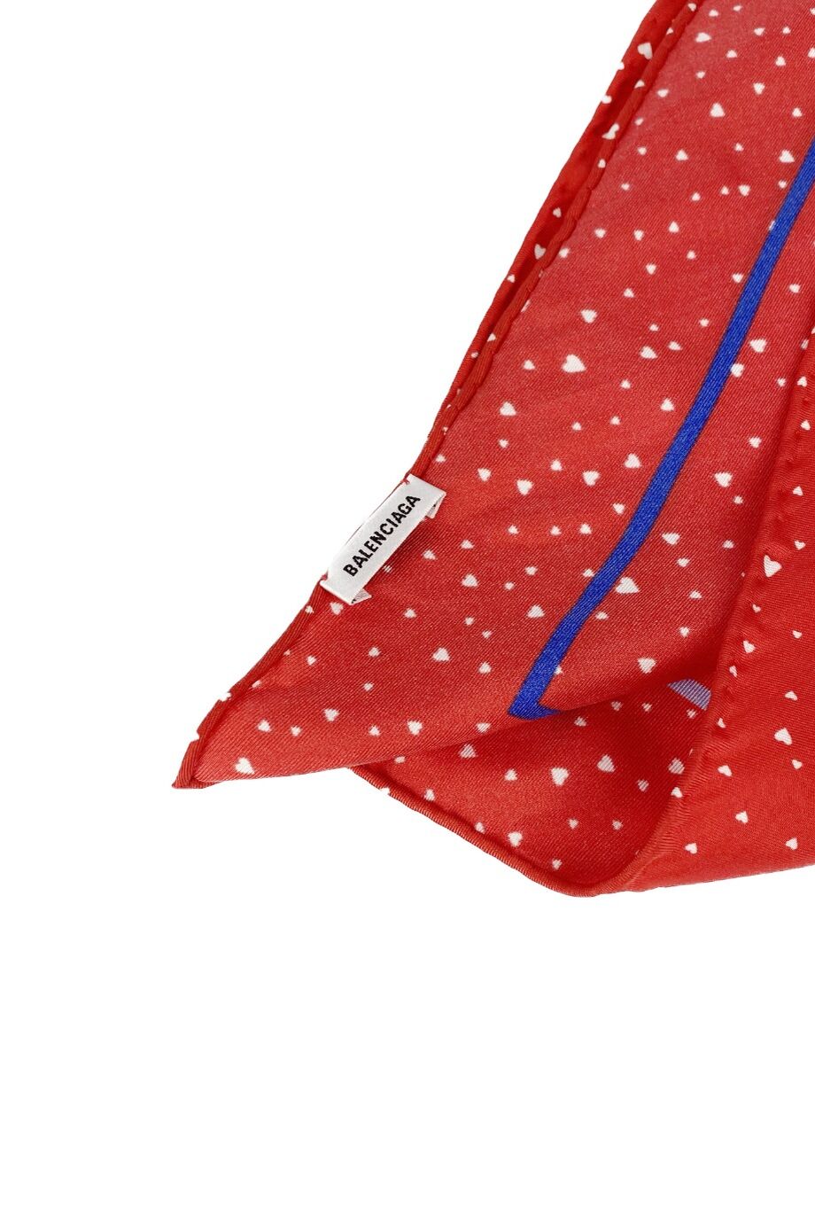 image 2 Шелковый платок красного цвета