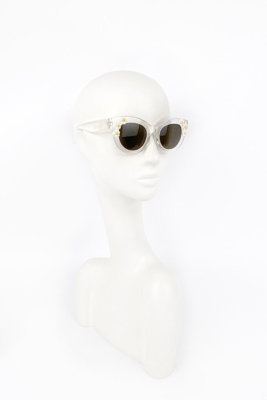 image 3 Детские очки в прозрачной оправе с ромашками