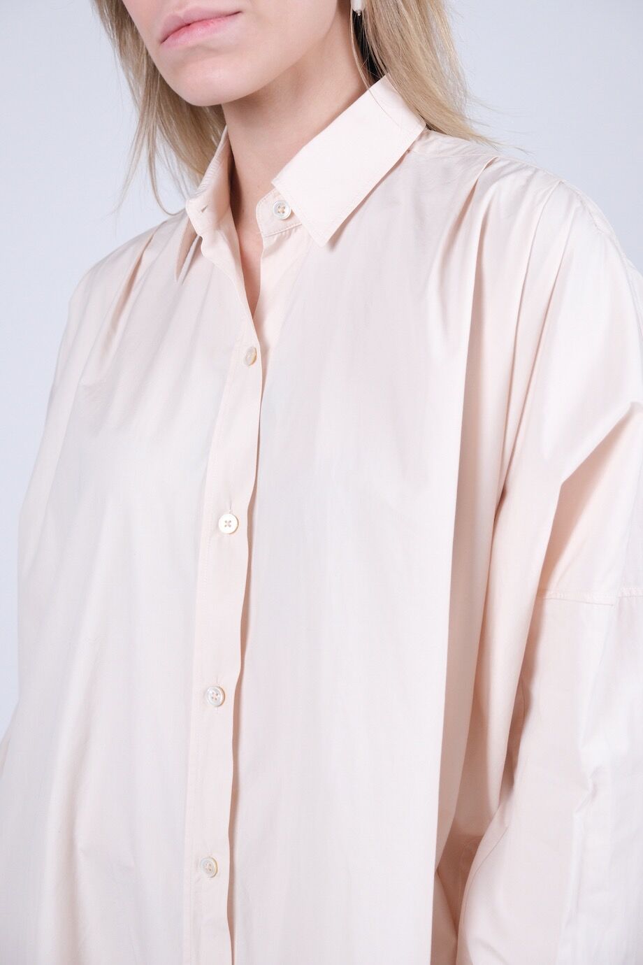 image 4 Платье-рубашка персикового цвета