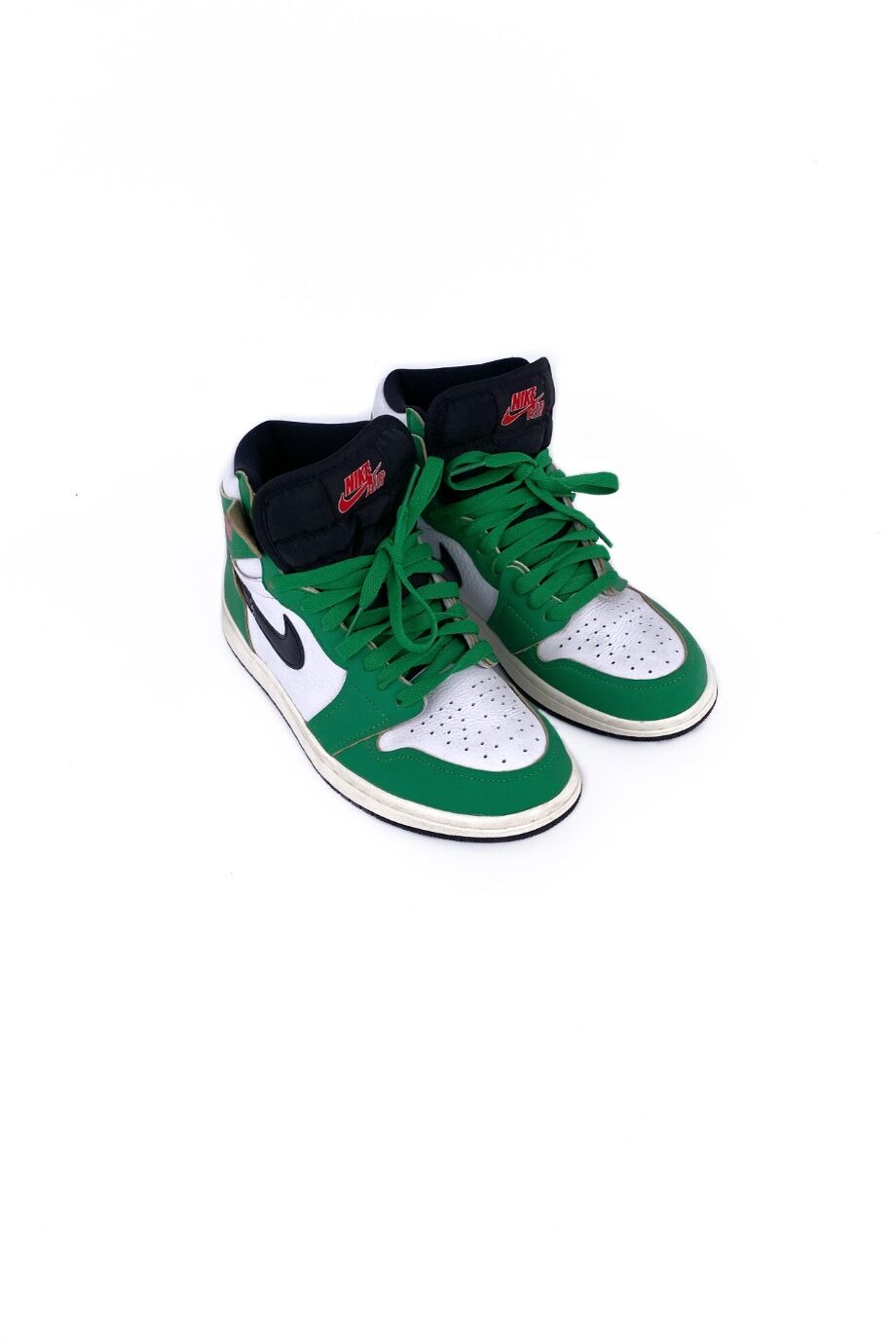 image 1 Высокие кеды AIR JORDAN с зелеными вставками