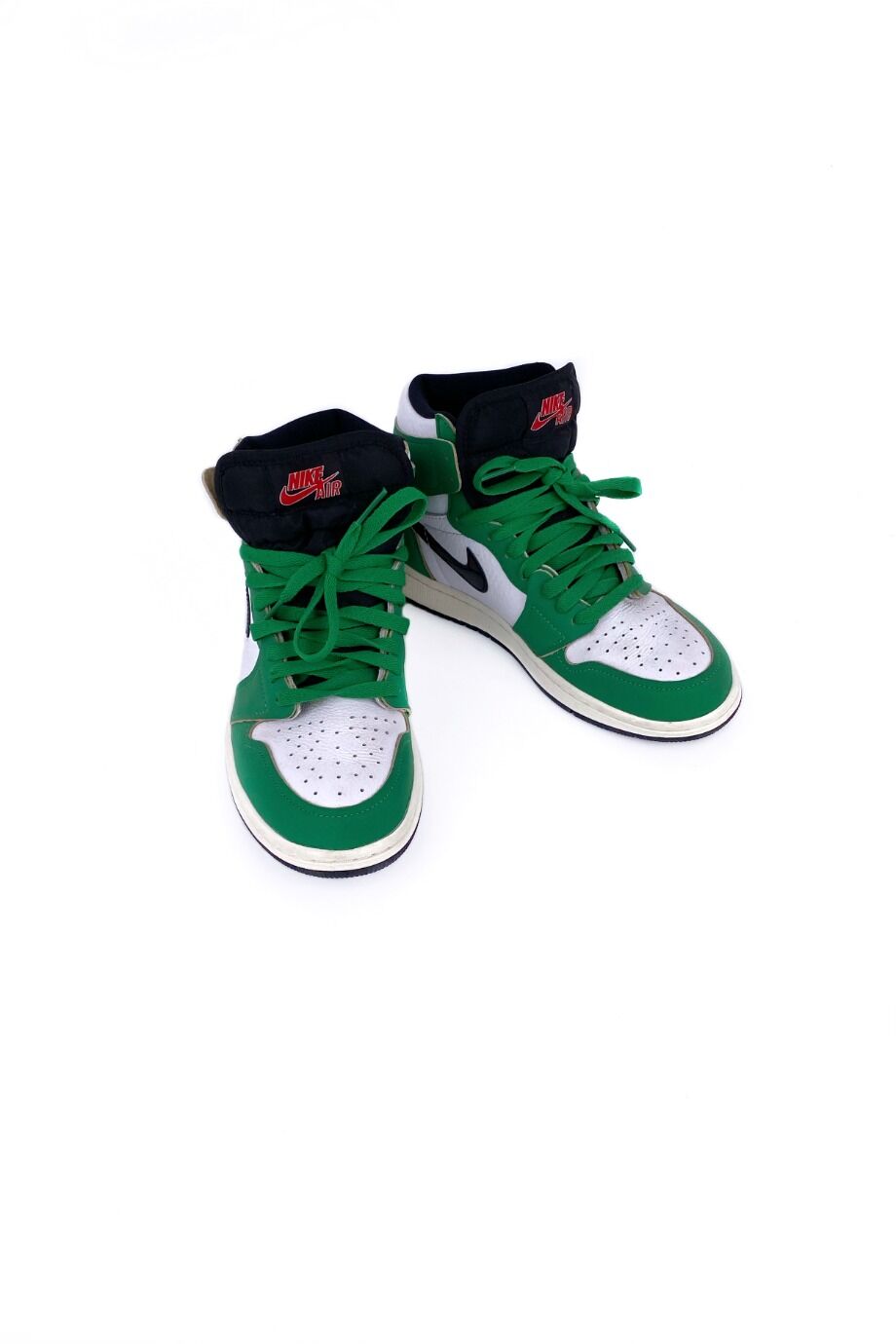 image 2 Высокие кеды AIR JORDAN с зелеными вставками