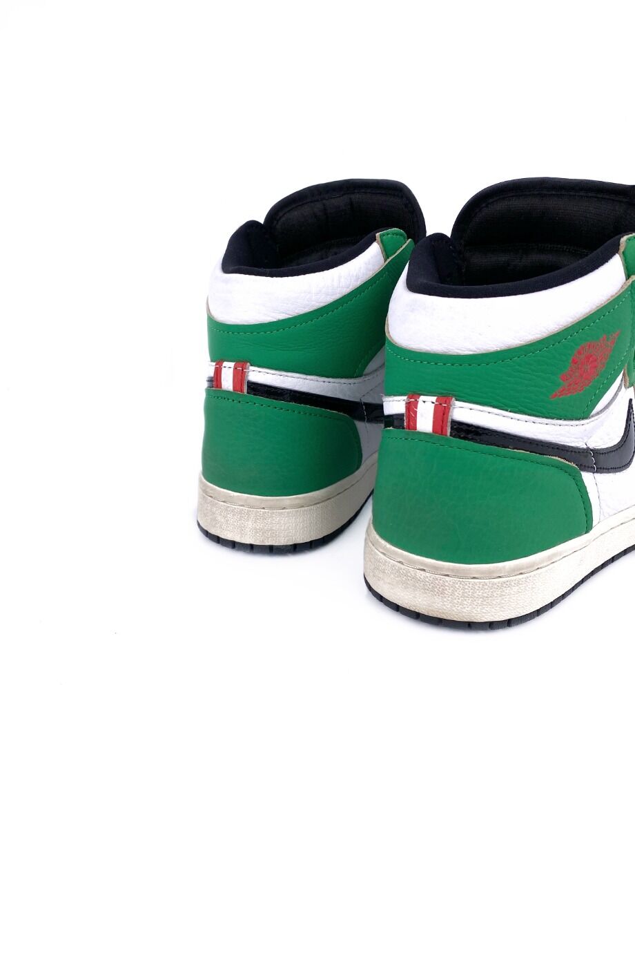 image 4 Высокие кеды AIR JORDAN с зелеными вставками