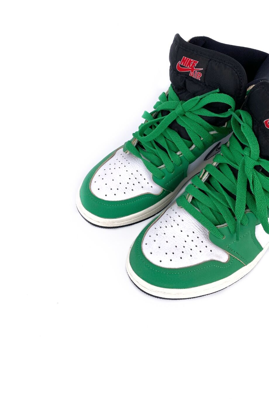 image 3 Высокие кеды AIR JORDAN с зелеными вставками