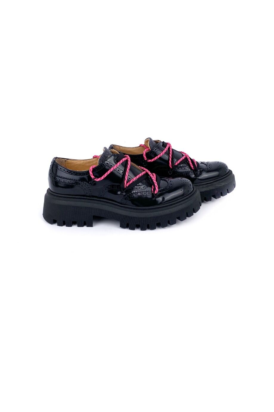 image 5 Детские ботинки чёрного цвета с перфорацией