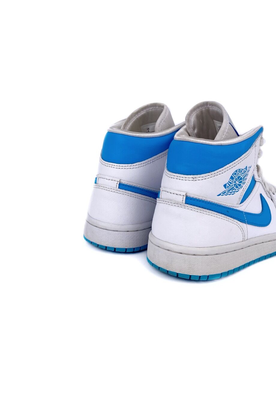 image 3 Кеды Air Jordan белого цвета с голубыми вставками