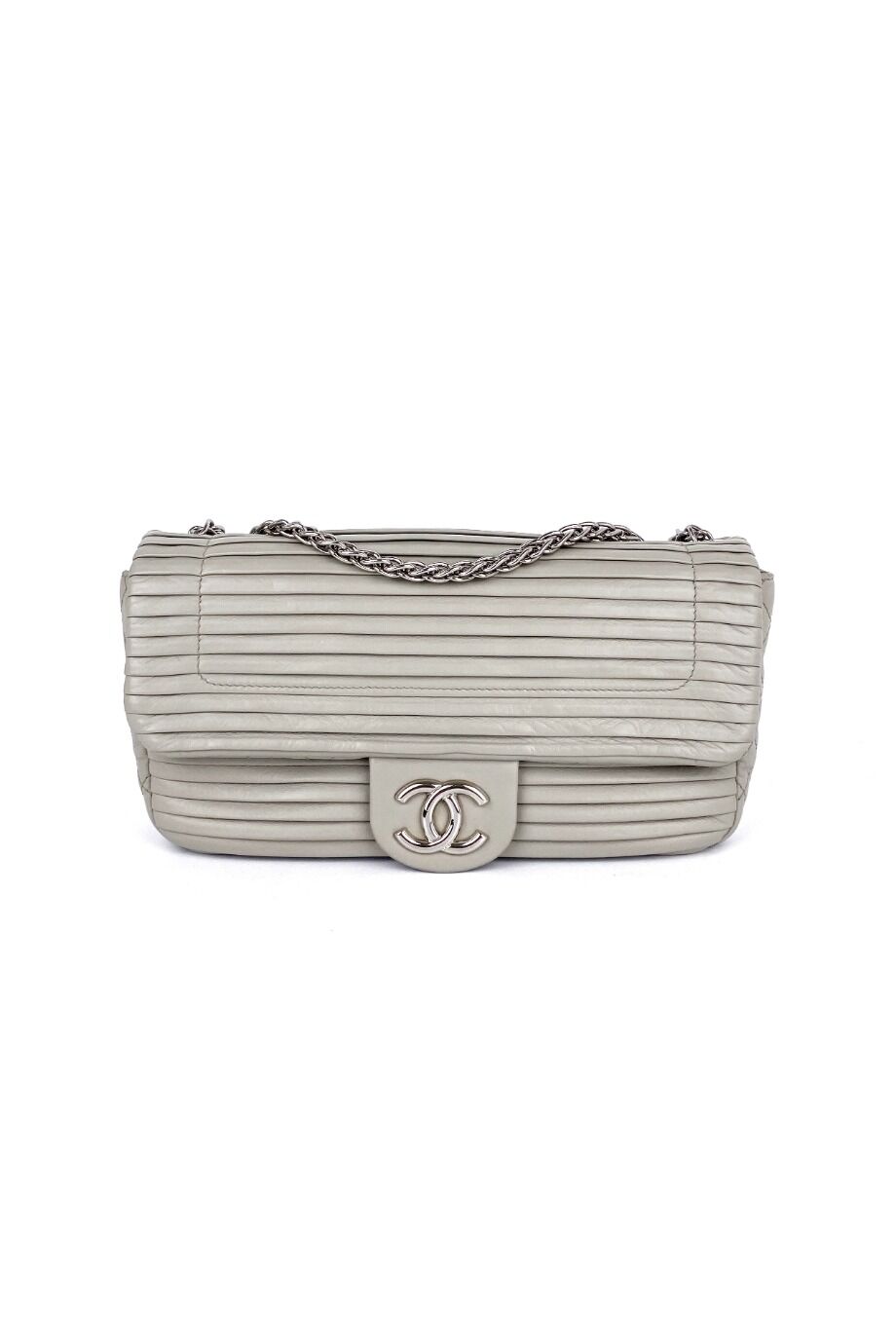 image 1 Сумка Flap Bag светло-серого цвета