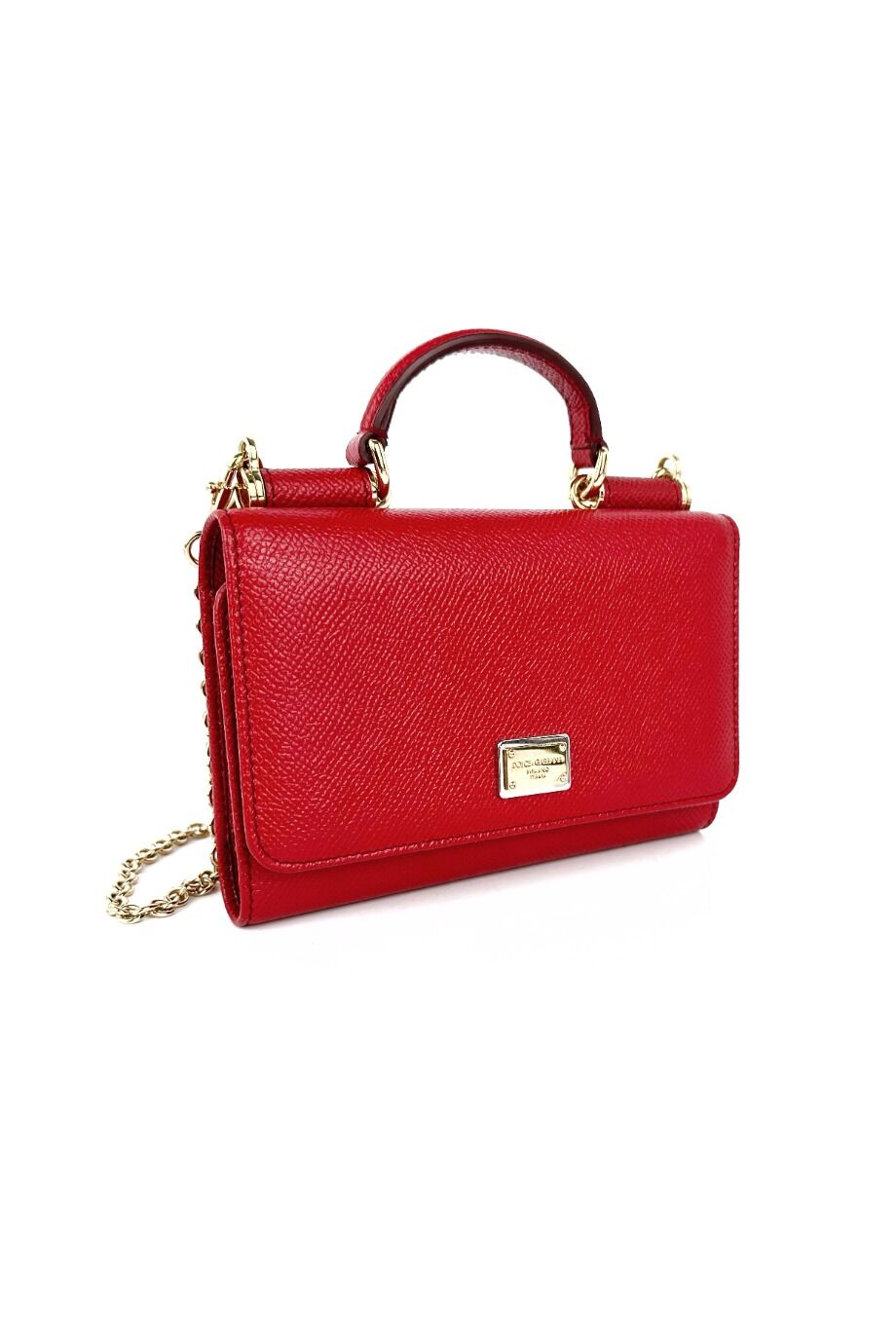 image 3 Клатч Sicily Von Bag красного цвета на цепочке
