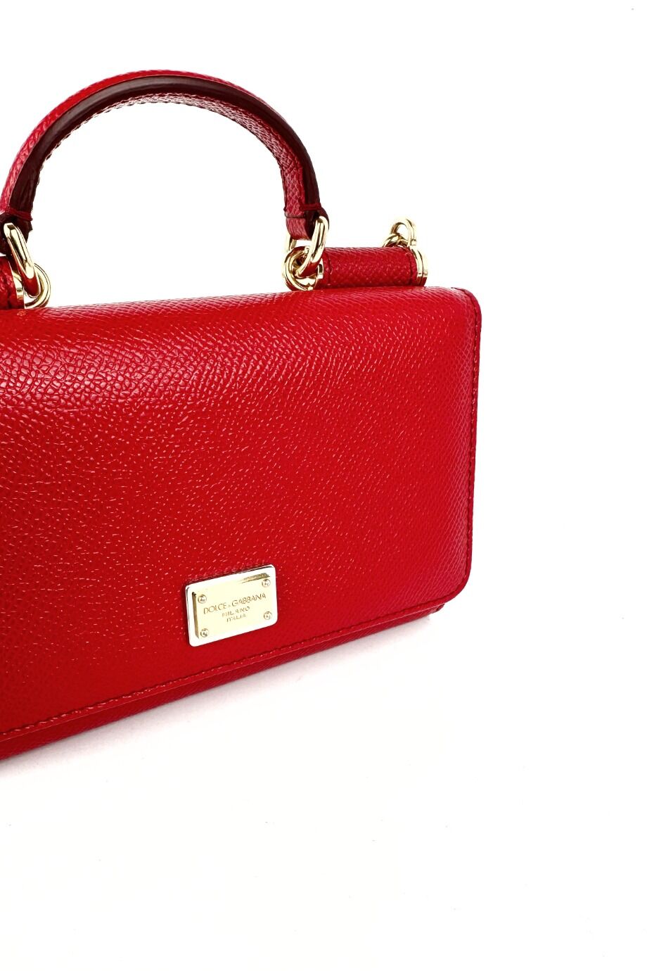 image 4 Клатч Sicily Von Bag красного цвета на цепочке