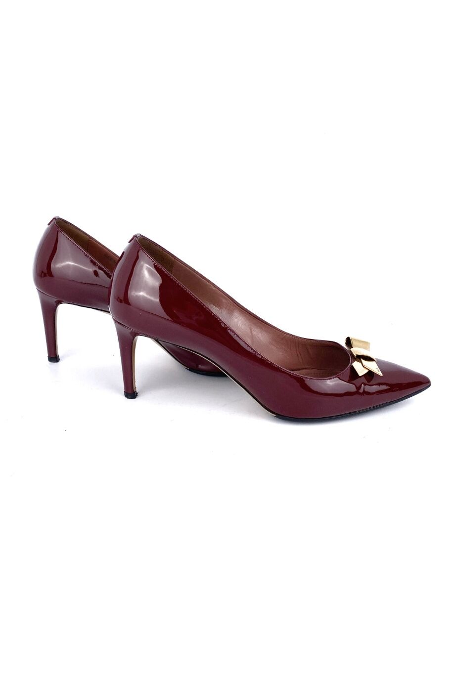 image 5 Лакированные туфли бордового цвета