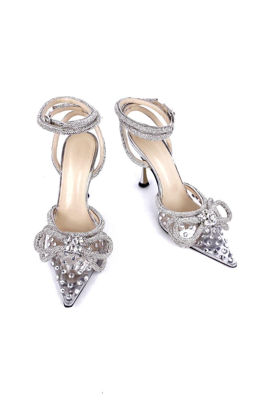 image 2 Туфли серебристого цвета с декором из камней
