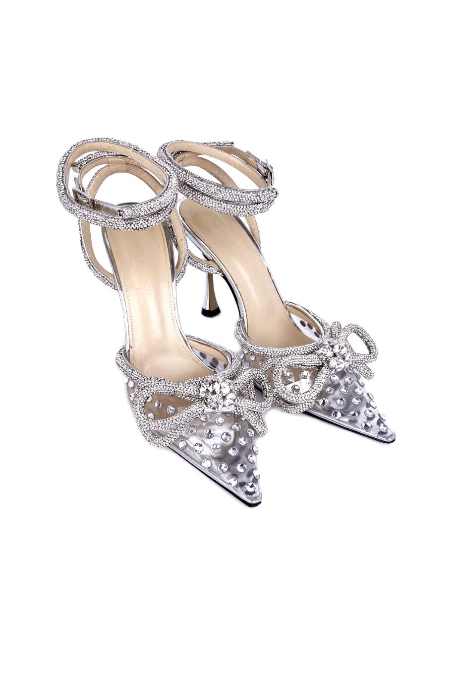 image 1 Туфли серебристого цвета с декором из камней
