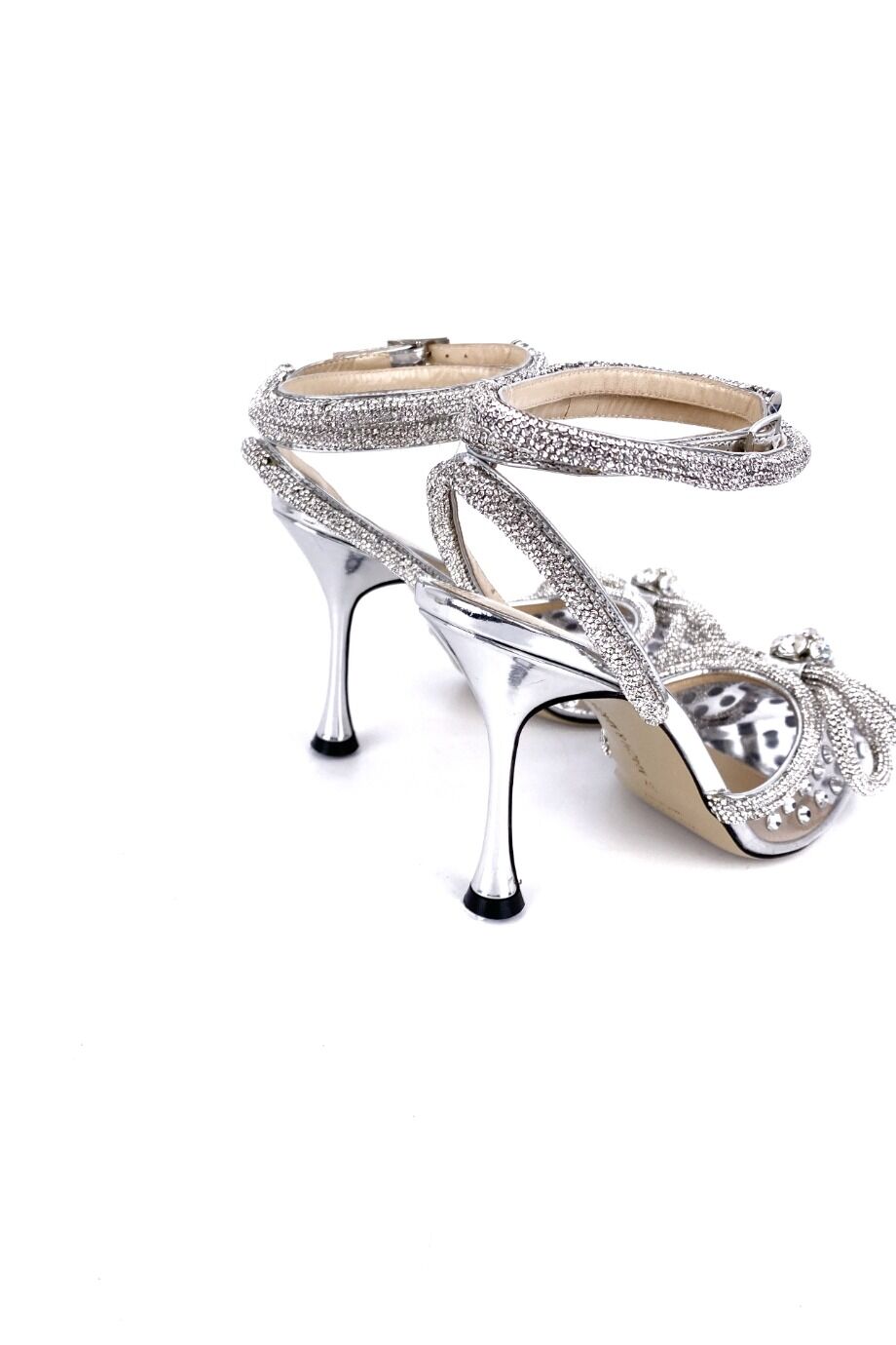 image 4 Туфли серебристого цвета с декором из камней