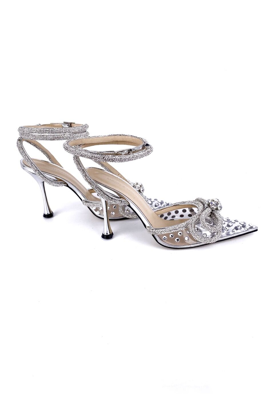 image 5 Туфли серебристого цвета с декором из камней