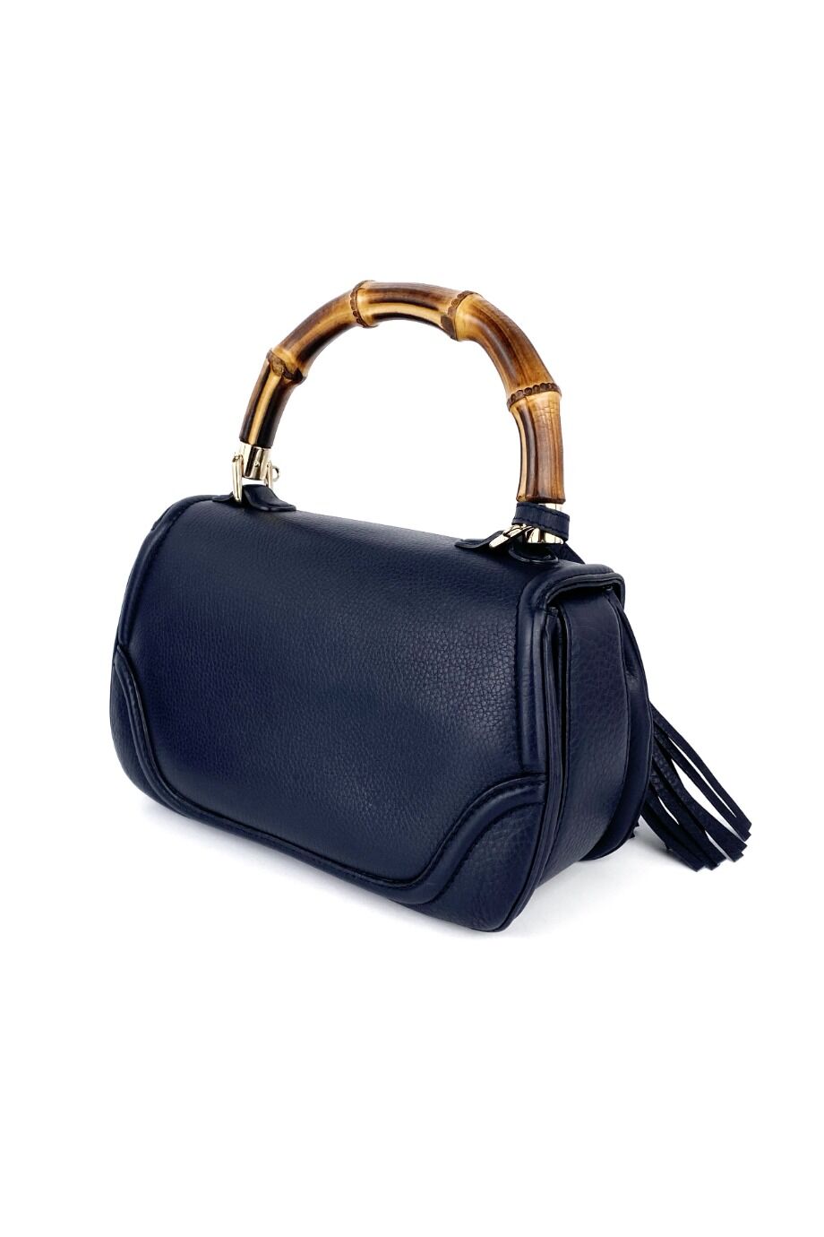 image 4 Сумка Gucci Bamboo 1947 темно-синего цвета