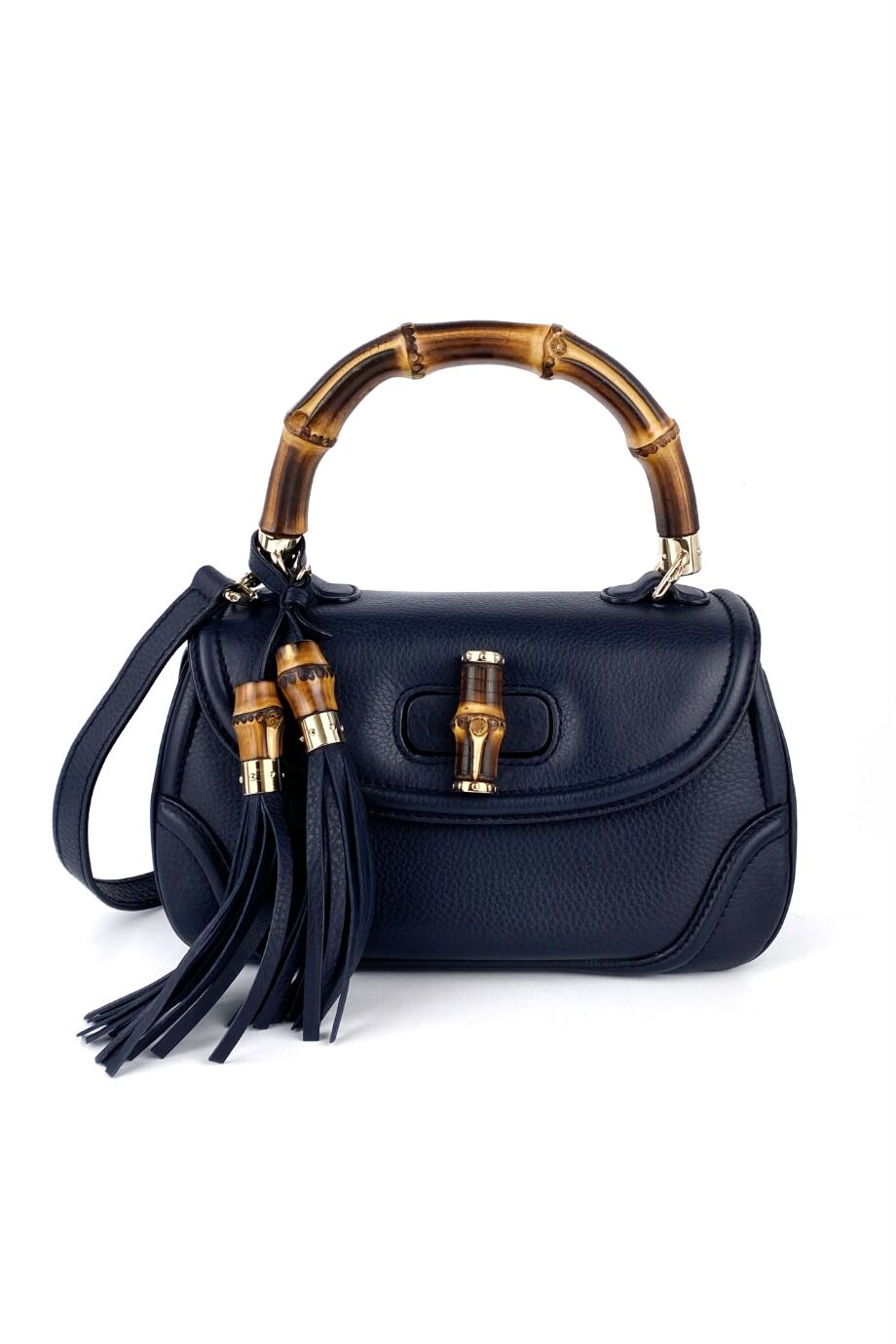 image 5 Сумка Gucci Bamboo 1947 темно-синего цвета
