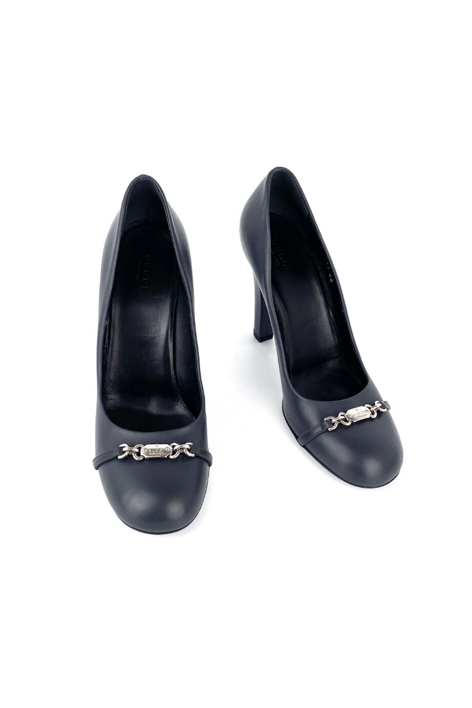 image 2 Туфли графитового цвета с круглым носиком