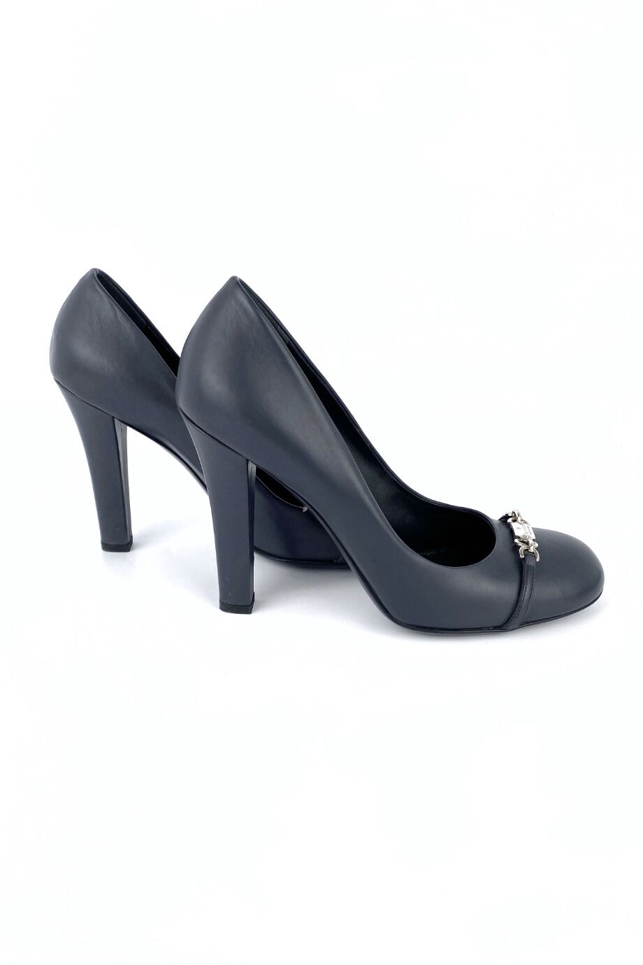 image 5 Туфли графитового цвета с круглым носиком