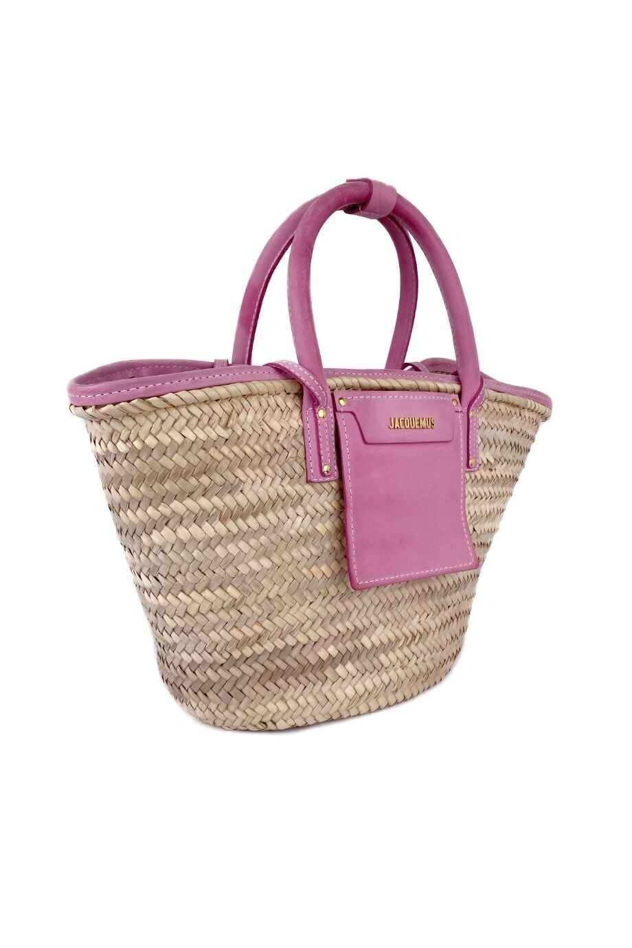 image 2 Сумка Le Panier Soleil с розовыми ручками