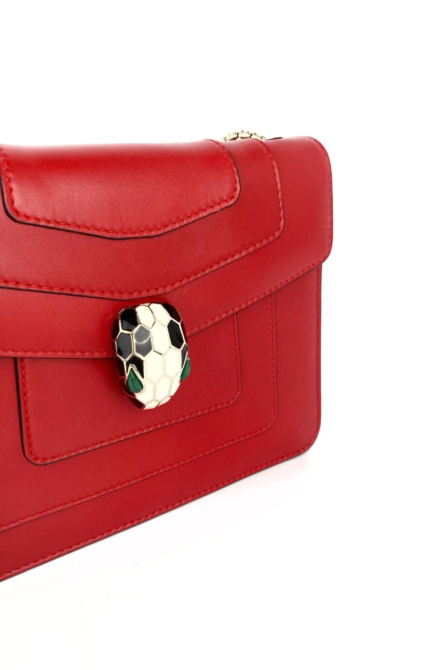 image 4 Сумка Serpenti Forever красного цвета