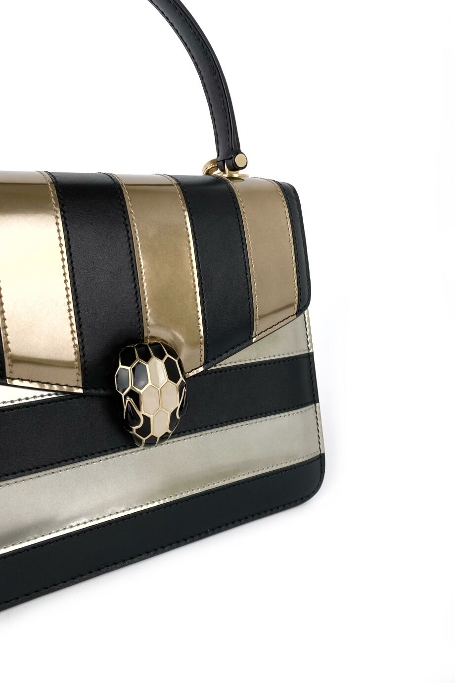 image 4 Сумка Serpenti Forever черного цвета с вставками цвета металлик